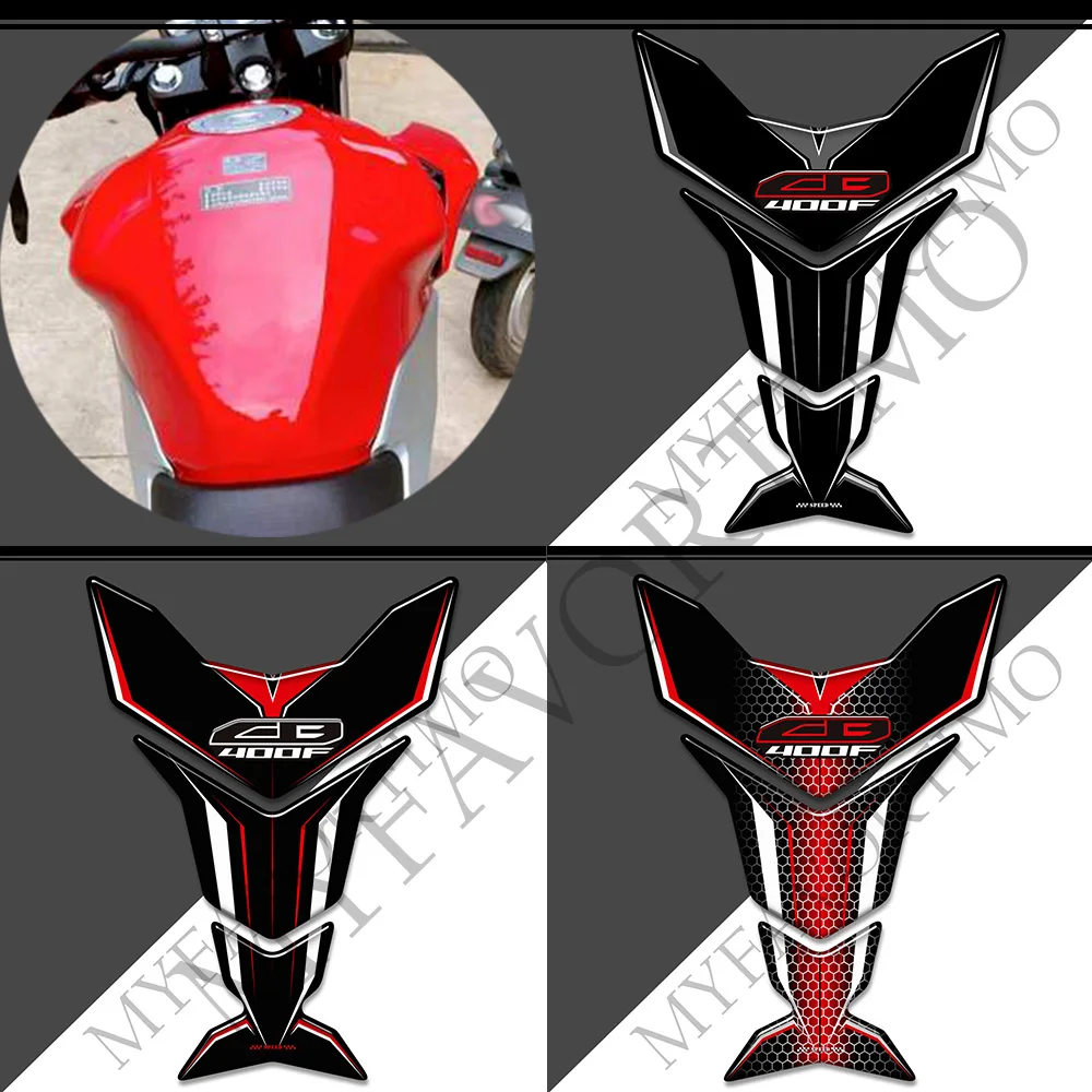 

Motorcycle Protector Tank Pad For Honda CB400F CB 400F 400 F Gas Fuel Oil Kit Knee Fish Bone Emblem Logo 3D Stickers Decals