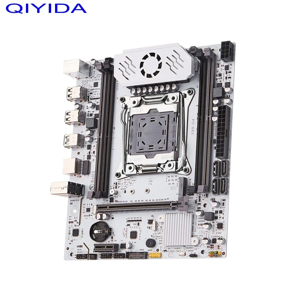 QIYIDA X99 Комплект материнской платы Xeon LGA 2011-3 E5 2680 V4 Процессор 32 ГБ=2*16 ГБ DDR4 REG ECC RAM C612