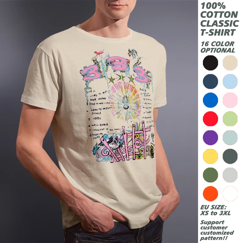 

Bladee 333 Hip Hop Printed T Shirt For Men Women Cotton Casual Top Black White Short Sleeve T-shirts Y2K Unisex Summer Clothing