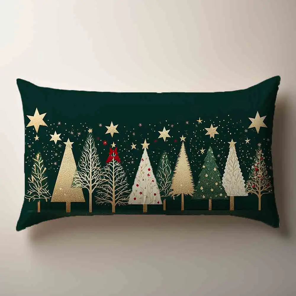 

Рождественская наволочка из полиэстера велюра