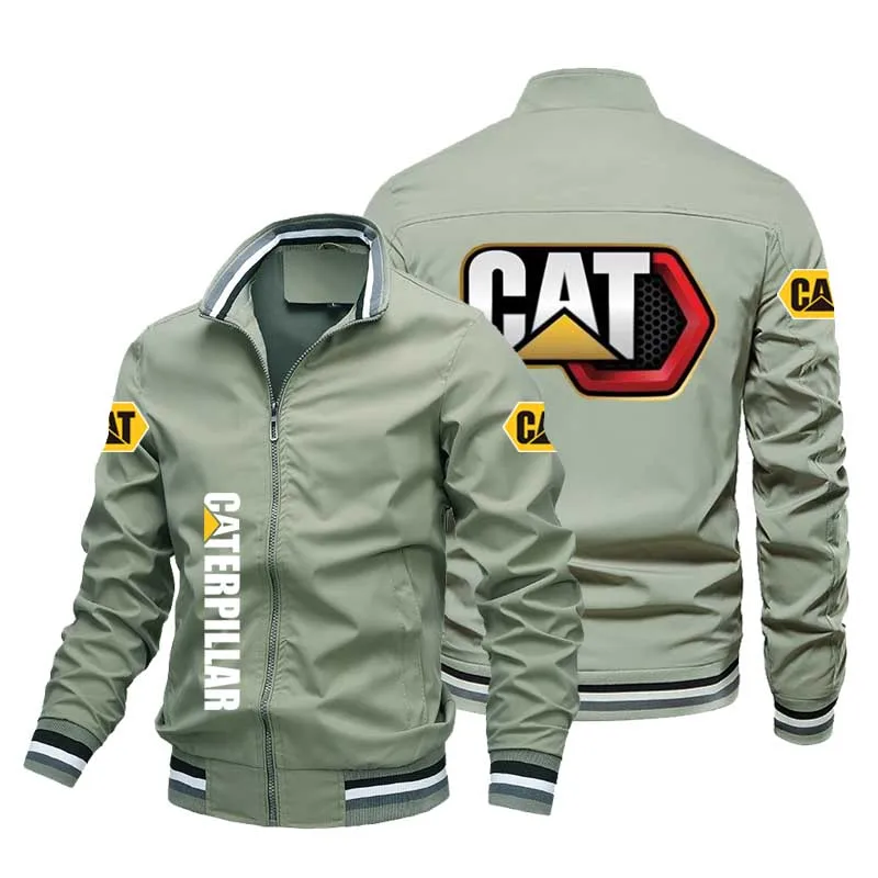 Мужская ветрозащитная куртка в стиле милитари большого размера с принтом кота и