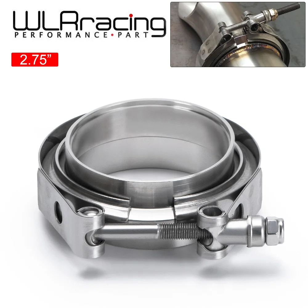 

WLR RACING-2,75 "SUS 304 нержавеющая выхлопная v-образная полоса зажим ФЛАНЕЦ НАБОР v-полоса Vband мужской женский дизайн WLR5242