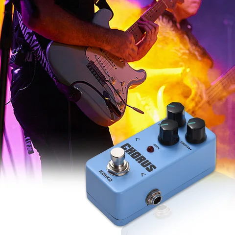 KOKKO FCH2 CHORUS портативный гитарный эффектор с регулятором скорости/глубины/Mix 3