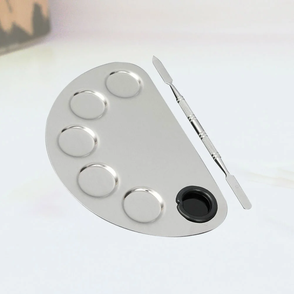

Stainless Steel Painting Pallet Nailmakeup Kit Tool Colorfuldiysupply Drawing