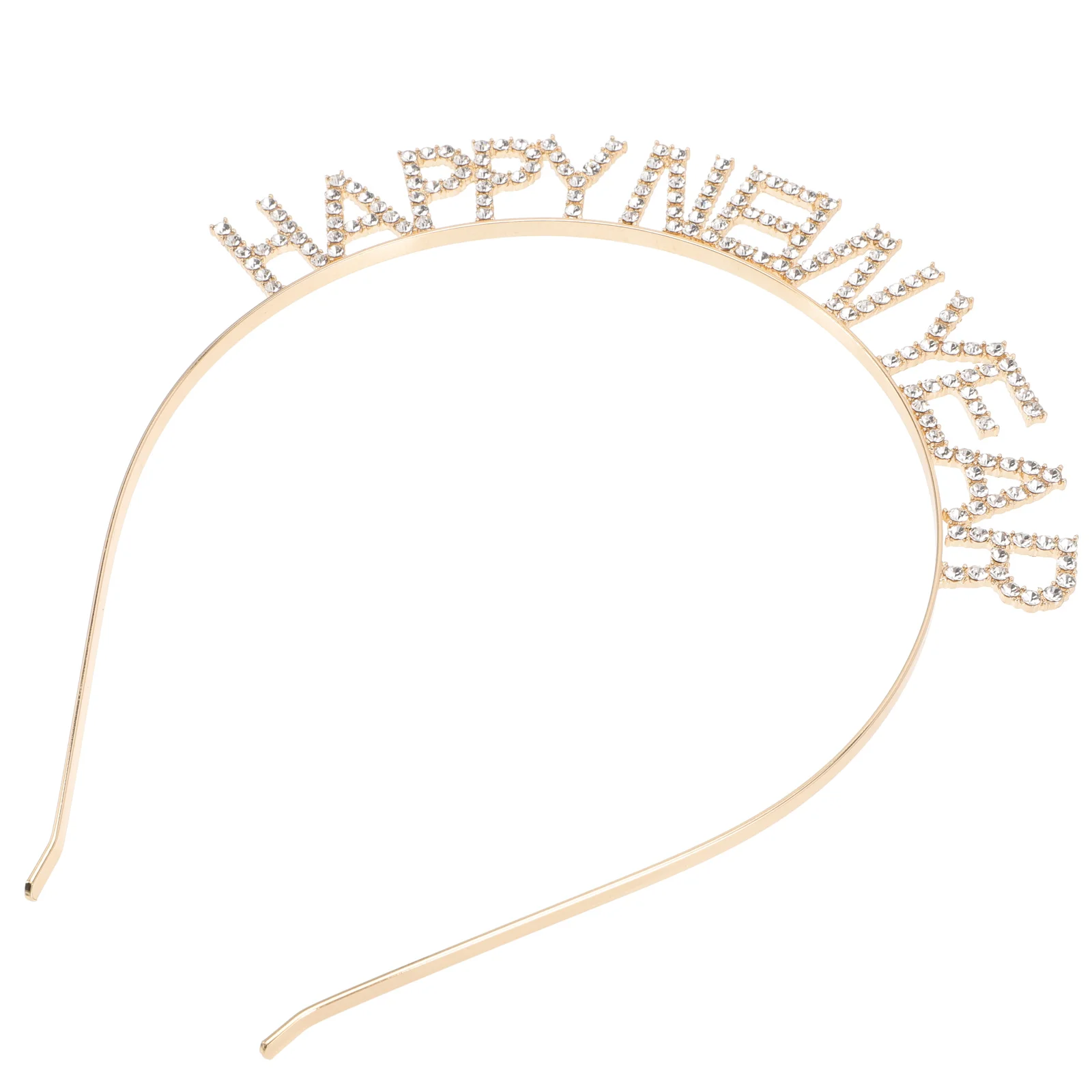 

New Year Headband Happy Years Party Tiarahoop Rhinestone Head Eve Headbands Hairband Hair Christmas Crystal Supplies Accessories