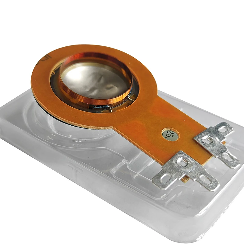 Фото 1 шт., запасные части, 25,4 мм, твитеры, звуковая катушка, круглый динамик, тройная катушка, рожок, титановая пленка, медная алюминиевая диафрагма №2