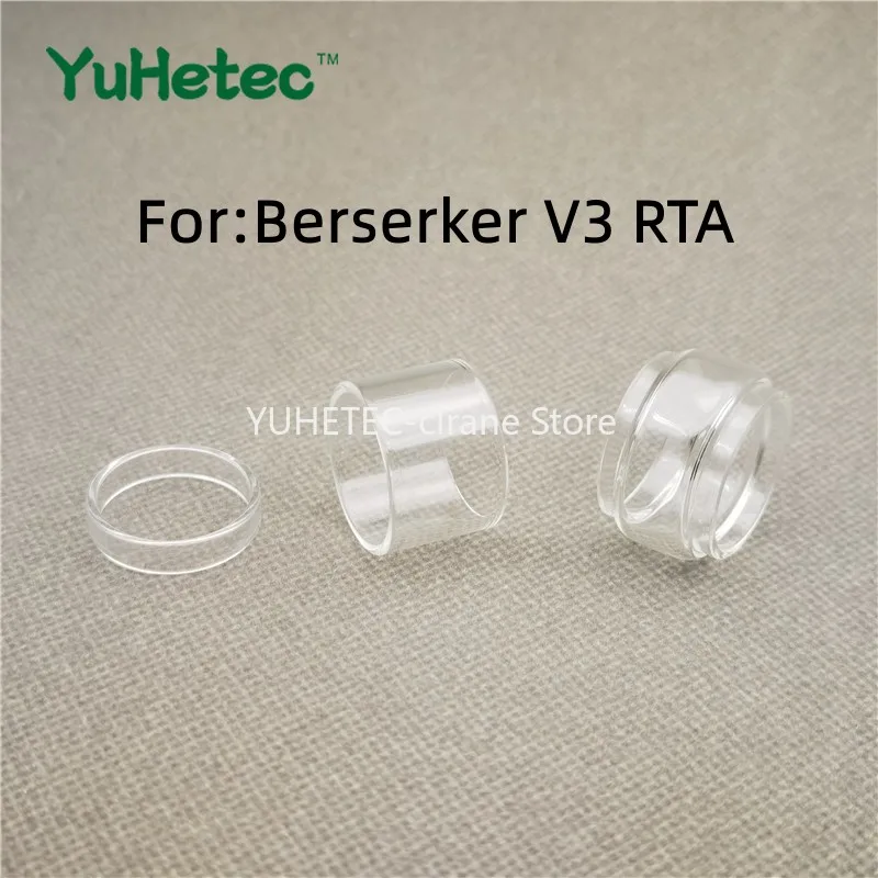 

YUHETEC Bubble Spare Glass Tube for Vandy Berserker V3 RTA BSKR B3 MTL RTA Machine 2ml 6ml 8ml