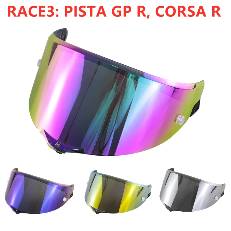 AGV-visera para casco de motocicleta, accesorios resistentes a los rayos UV, para AGV, PISTA GP Corsa R & R, color morado, dorado, azul y plateado