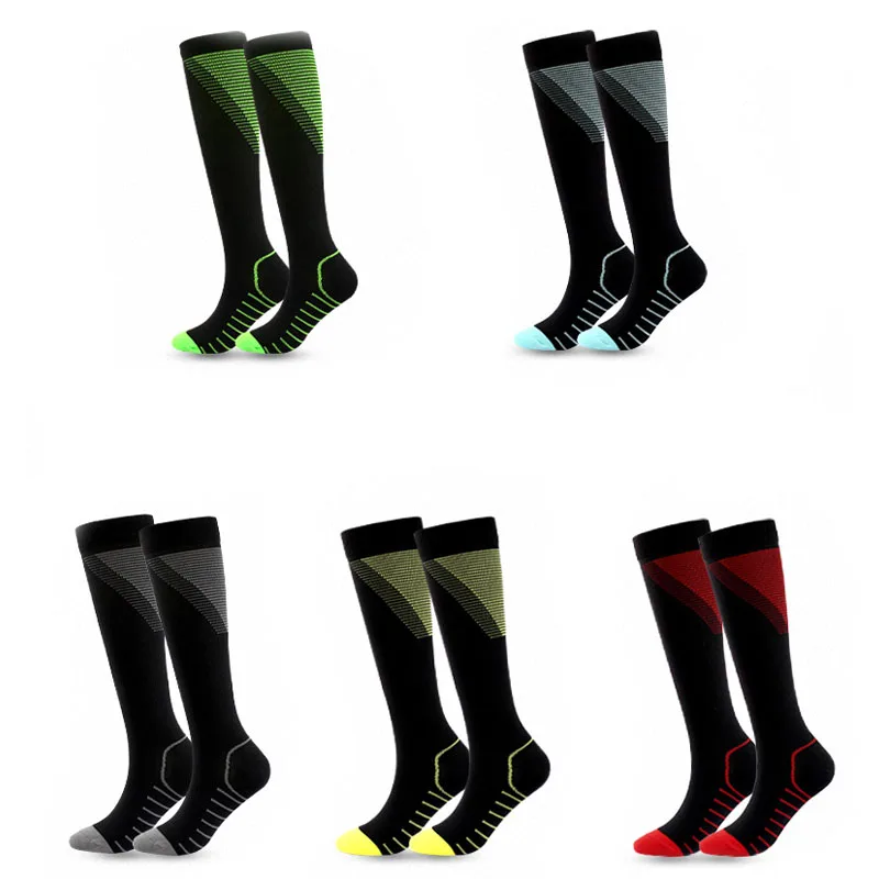 

Color Pattern V-Shaped Sports Compression Stockings Compression Compression Socks Stretch Socks Motion Leggings Outdoor sports