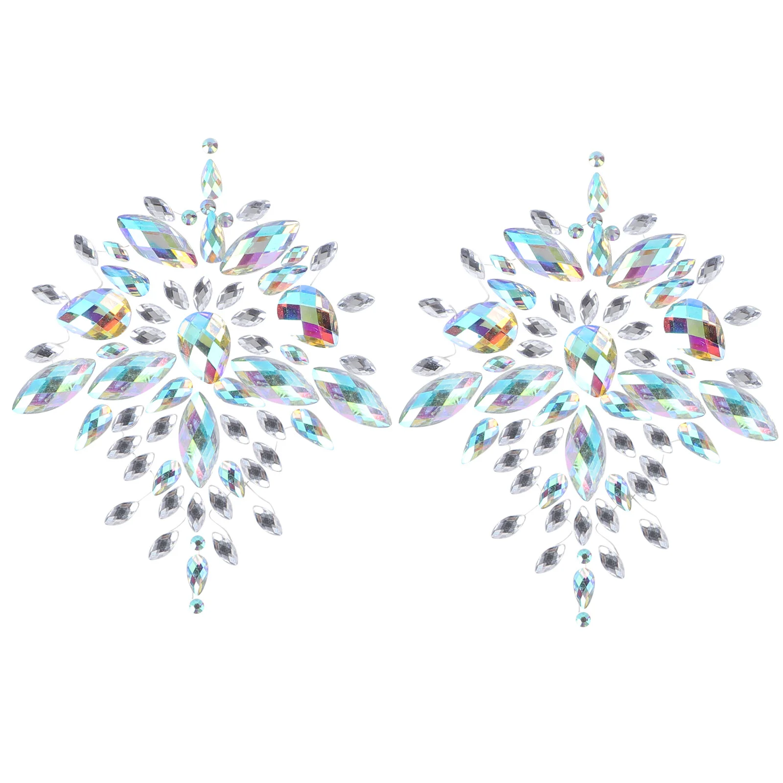 

Jewels Body Gems on Rhinestone Sticker Gems Pasties Jewelry Makeup 1 Set