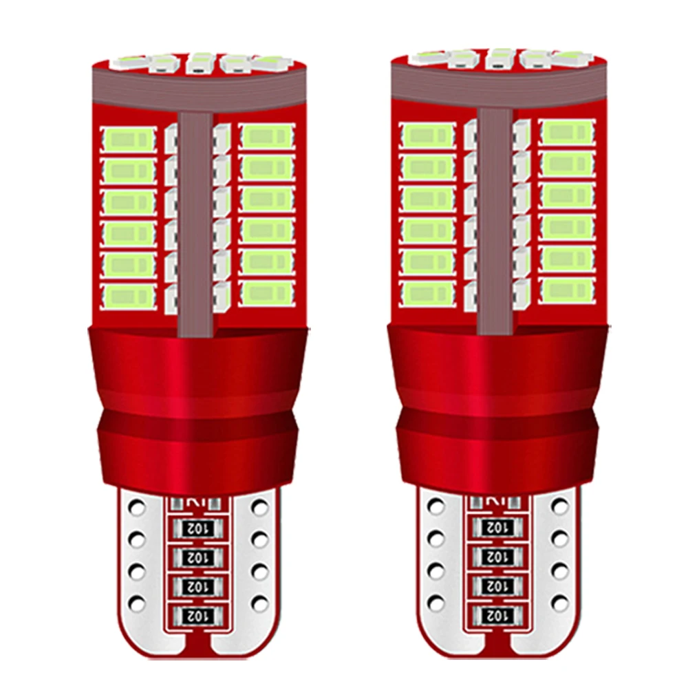 

2 шт., T10, желтые светильник ные лампы W5W, без ошибок, Canbus, 194, Сверхъяркие боковые габаритные огни для номерного знака автомобиля, 3014 57SMD, белый, синий