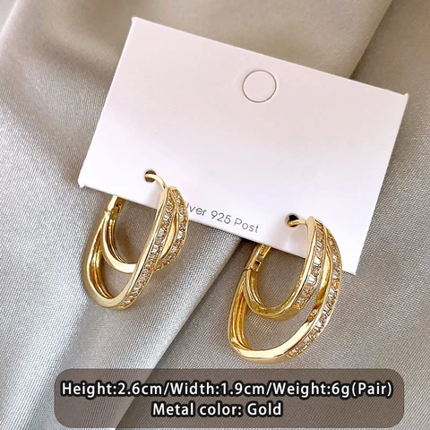 Серьги Taoya золотистого цвета