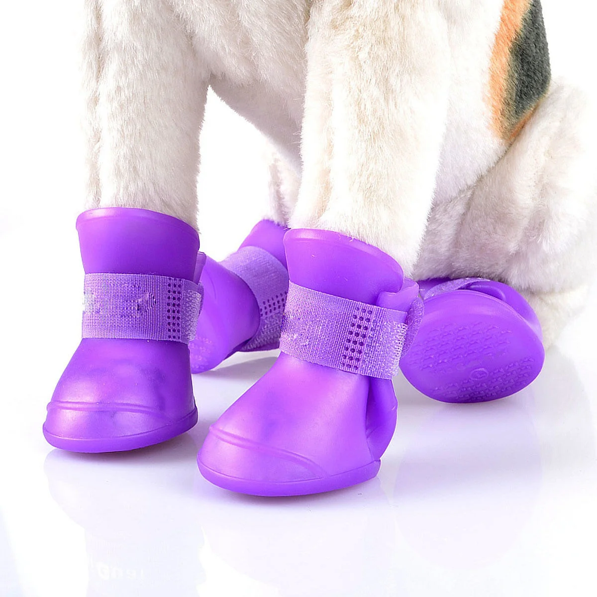 

Chaussures de pluie antidérapantes en caoutchouc pour animaux de compagnie, lot de 4 pièces S/M/L pour chiens et chats