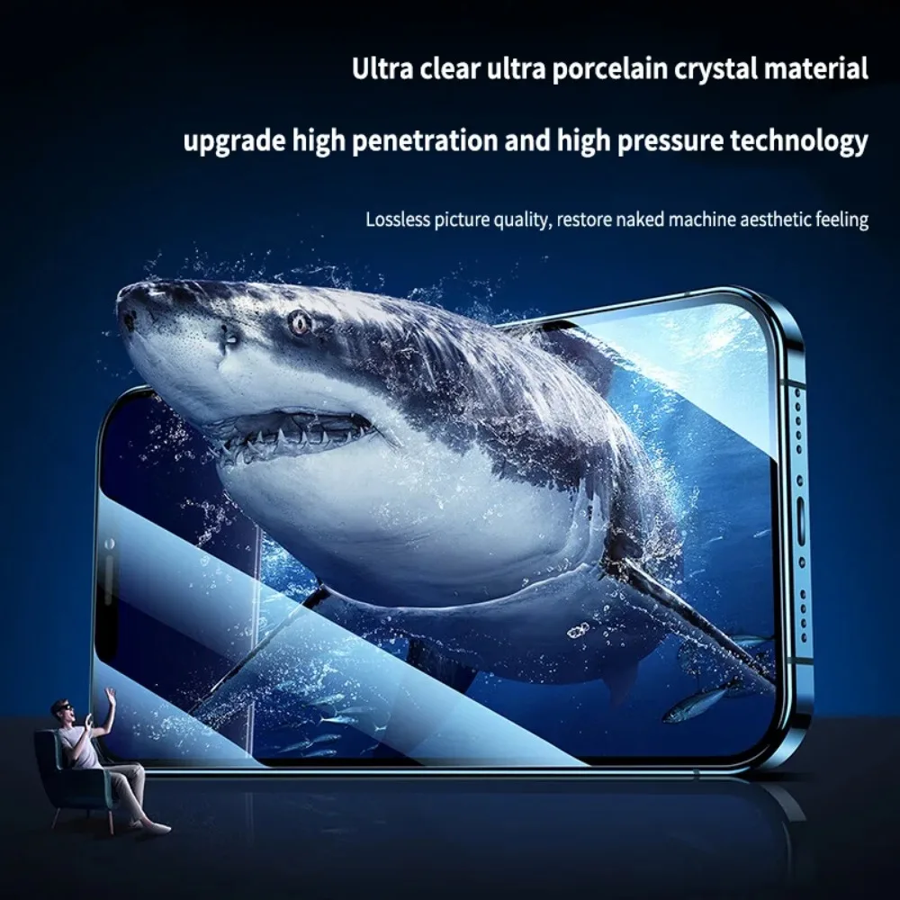 2 шт. 9H 2.5D Закаленное стекло для iPhone 14 15 Pro Max 13 12 Mini Защита экрана IPhone 11 7 8Plus XR XS