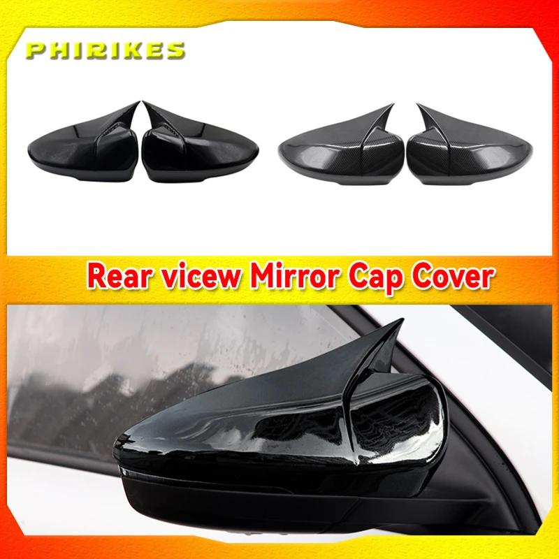 

For MG6 2017 2018 2019 2020 Rear View Mirror Cover Carbon Fiber Cow Horn Full Package Reversing Mirror Frame Anti Collision