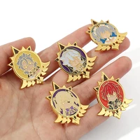 new anime genshin cartoon brooch fashion retro souvenir accessories pin creative alloy clothing backpack jewelry brooch cos gift