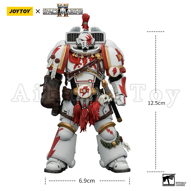 Фото Фигурка JOYTOY 1/18 по игре 40K: White Scars Assault Intercessor Champion Thunder Hammer Bolt Pistol (Издание Game Edition) №5