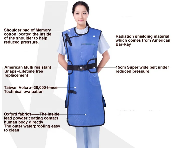 

Medical x ray radiation protection lead apron clothing