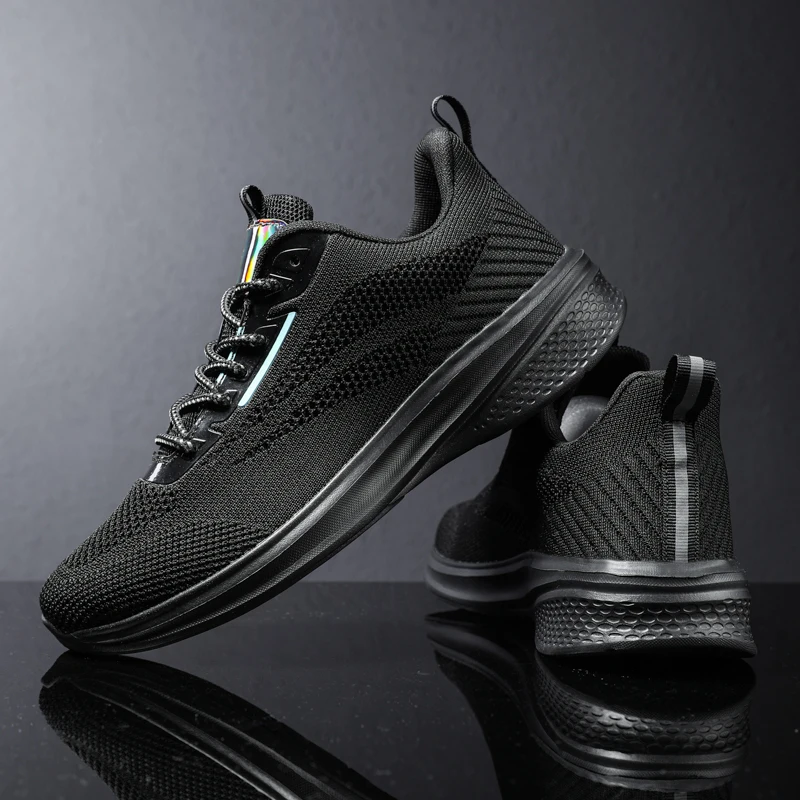 Men's Casual Sneakers Lace-up Mesh Upper Men's Shoes Light Comfortable Breathable Walking Shoes Men's Tennis Shoes Size 39-48