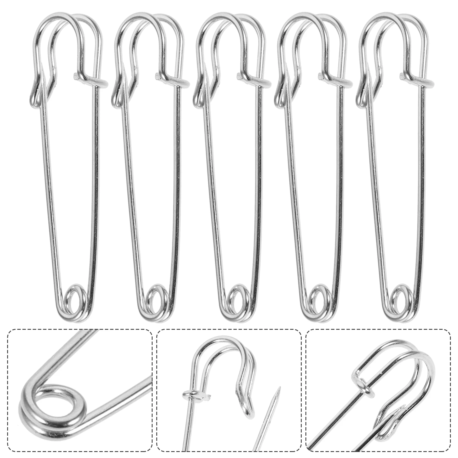 

50 Pcs Decked Accessories DIY Brooch Pin Brooch Pin Holes Blanket Pin Making Brooches Craft Accessories DIY Brooch Safety Pin