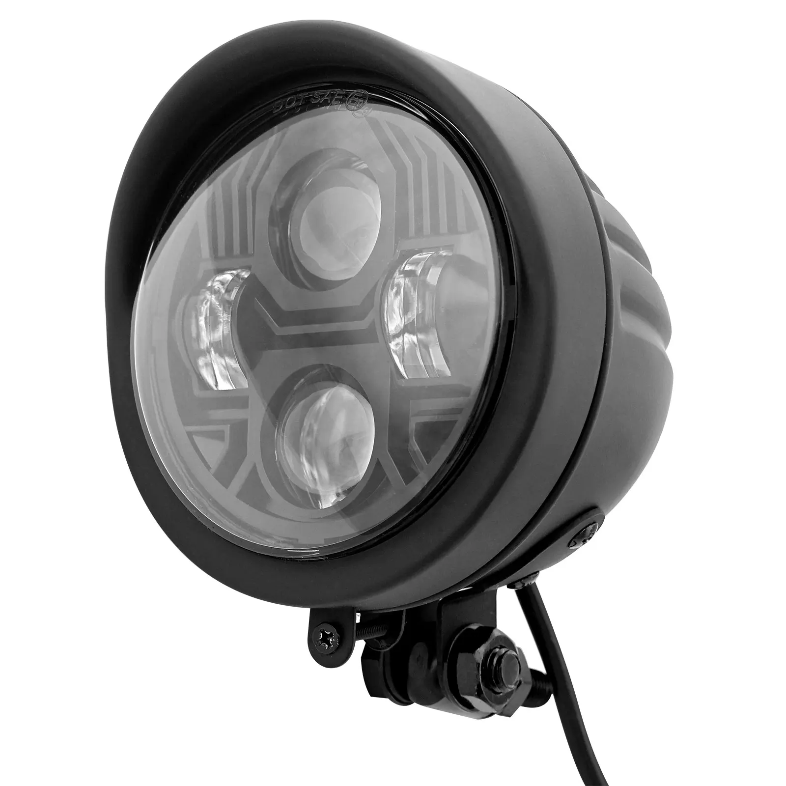 

Светодиодный мотоциклетный винтажный 4,5-дюймовый светодиодный точечный светильник для Harley Chopper, Bobber