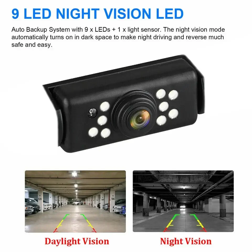 Резервная камера заднего вида QueenDer водонепроницаемая автомобильная для