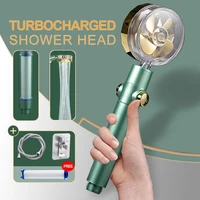 shower head 2022 new style green high pressure rotate shower head with holder and hose water saving bathroom shower head