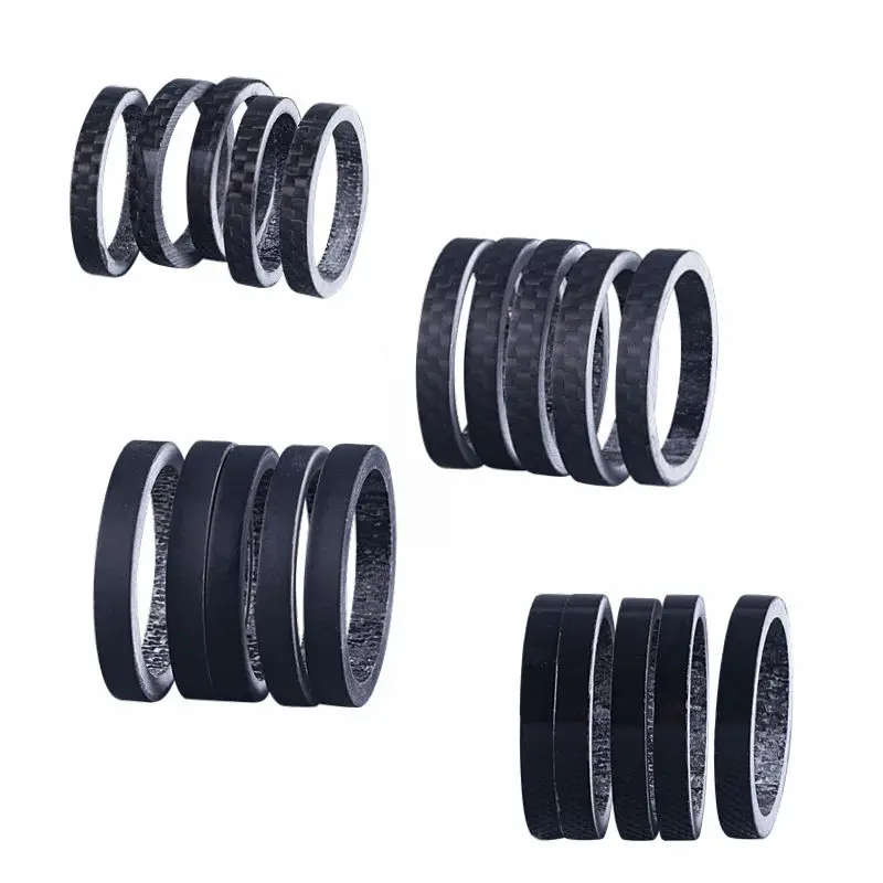

Carbon Fiber Bicycle Headset Spacers For Front Fork Washer 1 1/8" 28.6mm 5mm 5Pcs/Lot