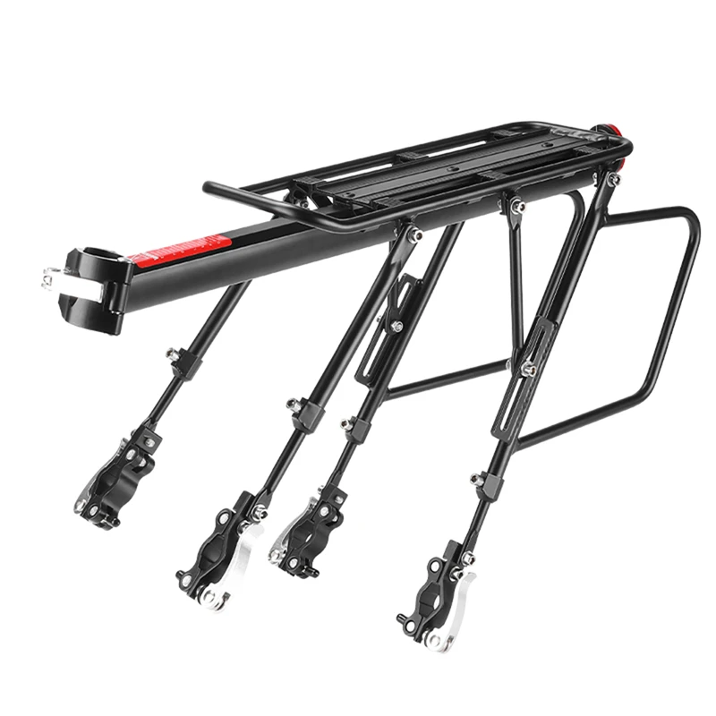

50-100KG Bicycle Luggage Carrier Bike Rack Aluminum Cargo Rear Rack Shelf Cycling Seatpost Bag Holder Stand MTB Install Tools