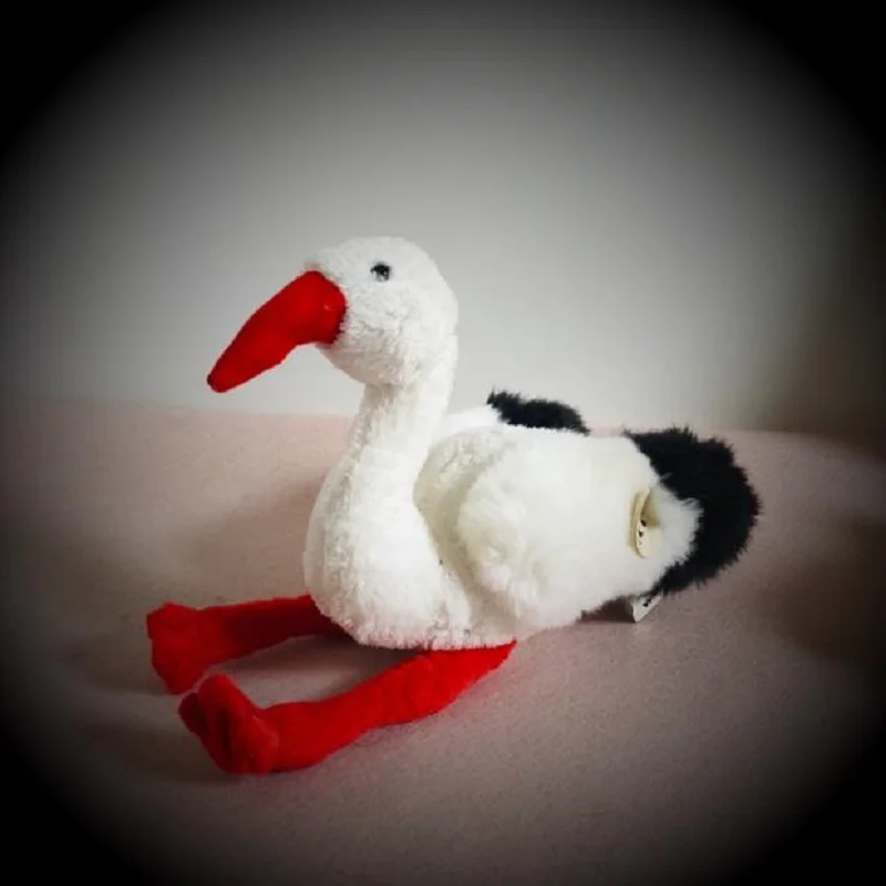 Реалистичная мягкая кукла Himantopus с аистом милая плюшевая игрушка для мальчиков и