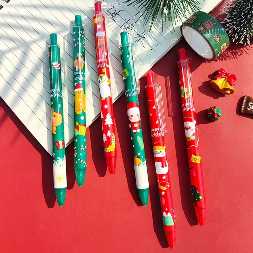 

Мультяшный Счастливого Рождества начальной школы домашний Декор Санта Клаус Рождественская шариковая ручка Рождественская елка канцеляр...