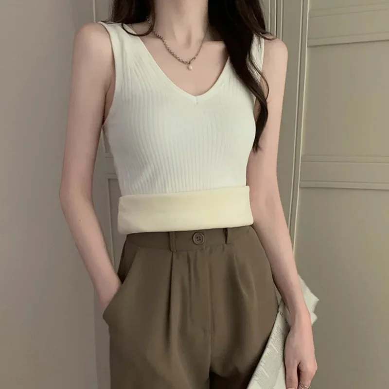 Осень/зима теплый утолщенный жилет на флисовой подкладке внутренняя одежда