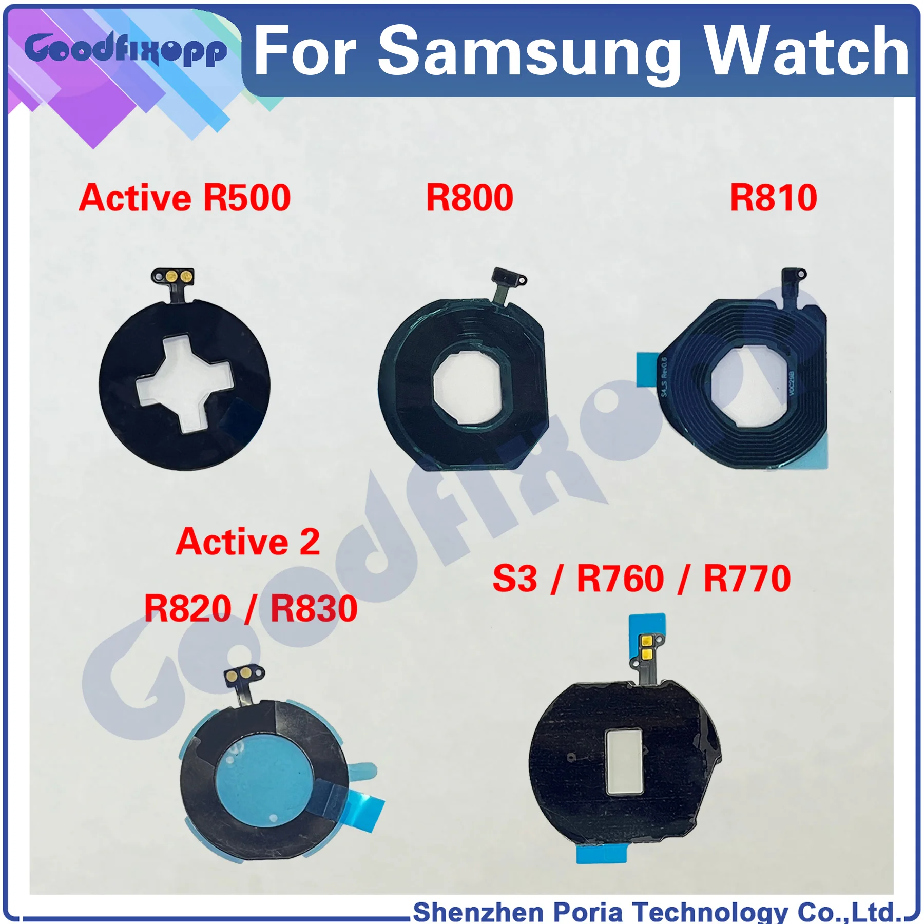 

For Samsung Watch Active 2 S3 R500 R800 R810 R820 R830 R760 R770 NFC Charge Induction Fast Wireless Charging Patch Flex Cable