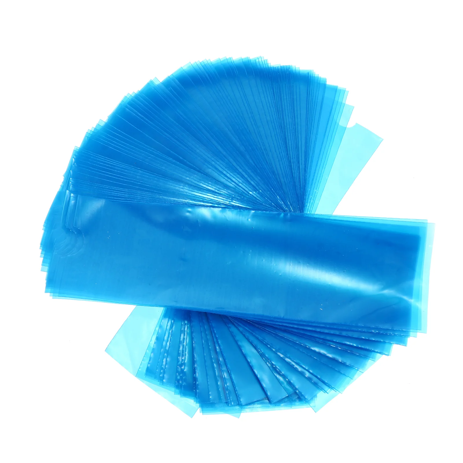 

100pcs Disposable Portable Bags Covers Machine Pen Sleeves (Blue)