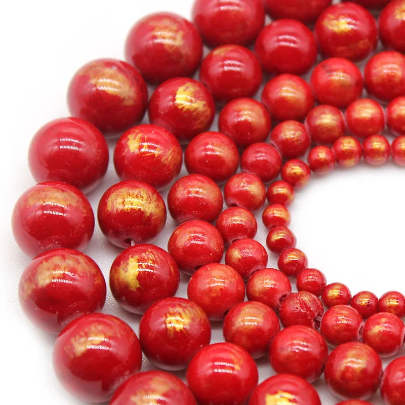 Рисунок 3 - Бусины Из Натурального Красного золота в полоску