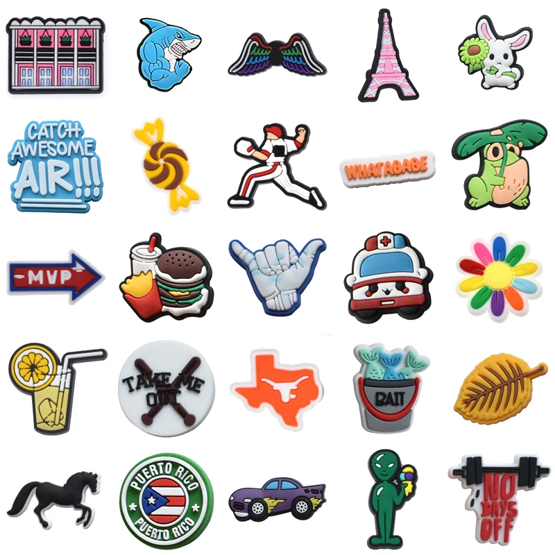 

Decorations for Crocs Boy Kids Shoe Charms Girl Wholesale Bulk Packs Para Pins Gifts Men Set Jeans Shoes Accessories Women Charm