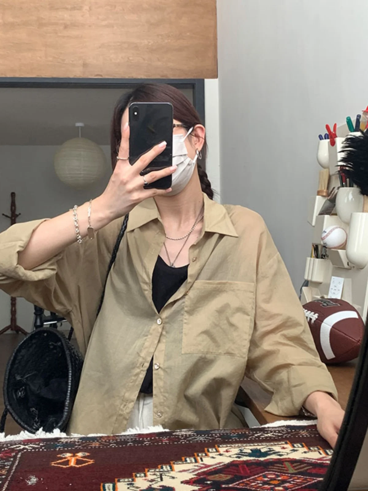 Корейская серия Темно-серые солнцезащитные рубашки Женская летняя рубашка 2024