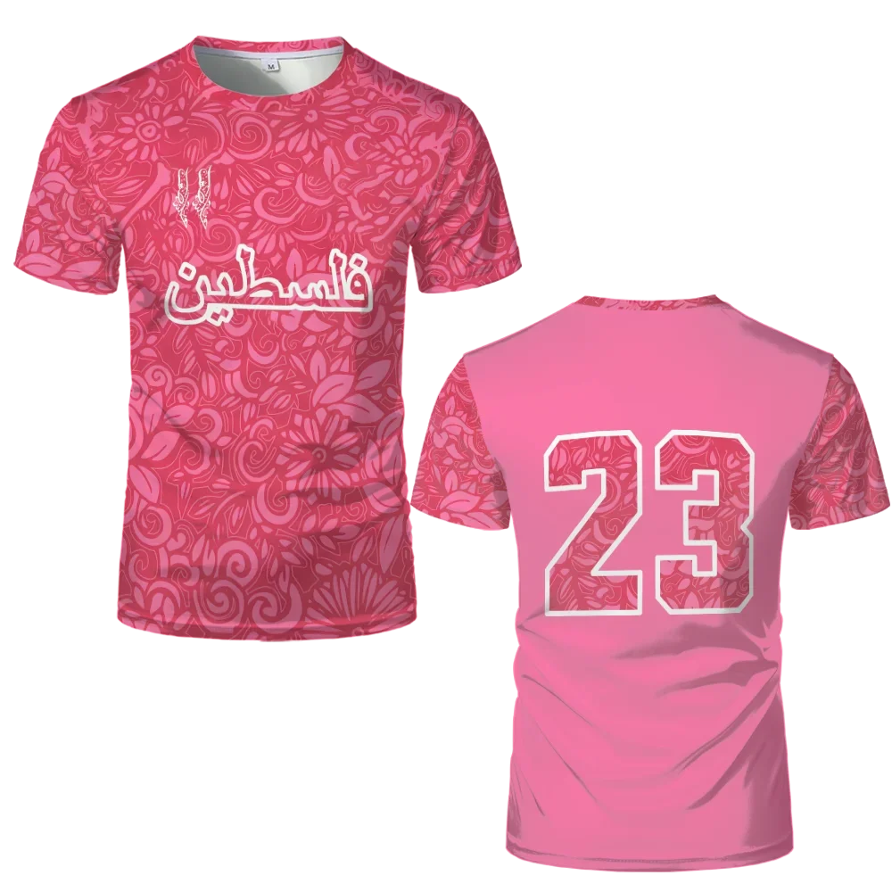 Футболки с футбольным джерси Палестины для взрослых и детей легкая роскошная