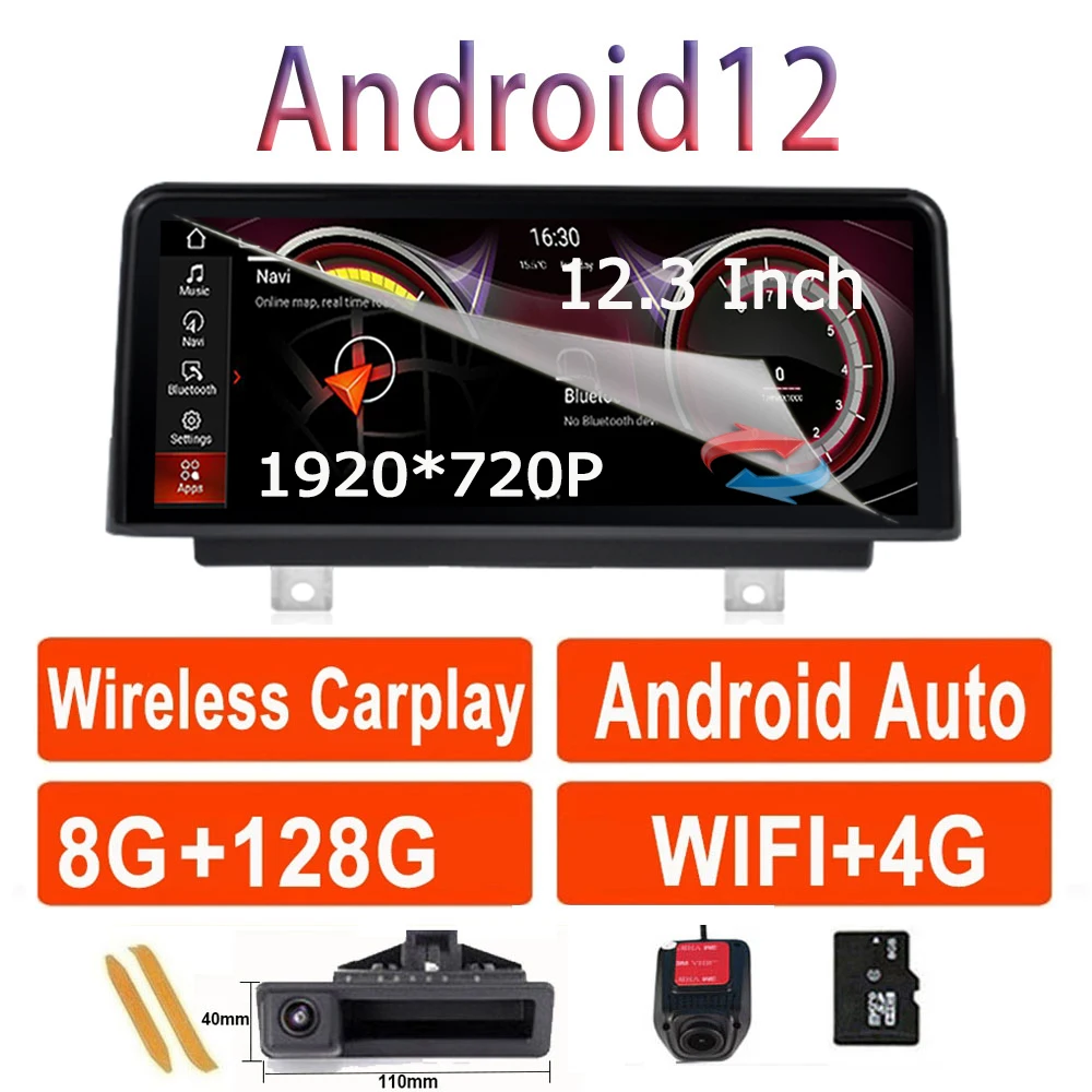 

Android 12 Car Intelligent System Multimedia Player For BMW 3 Series F30 F31 F34 NBT GPS Navigation IPS Split Screen