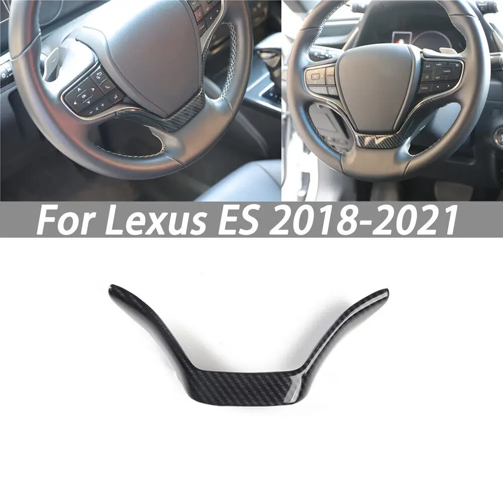 

Carbon Fiber ABS Steering Wheel Decoration Cover For Lexus ES350 300H 2018-2021