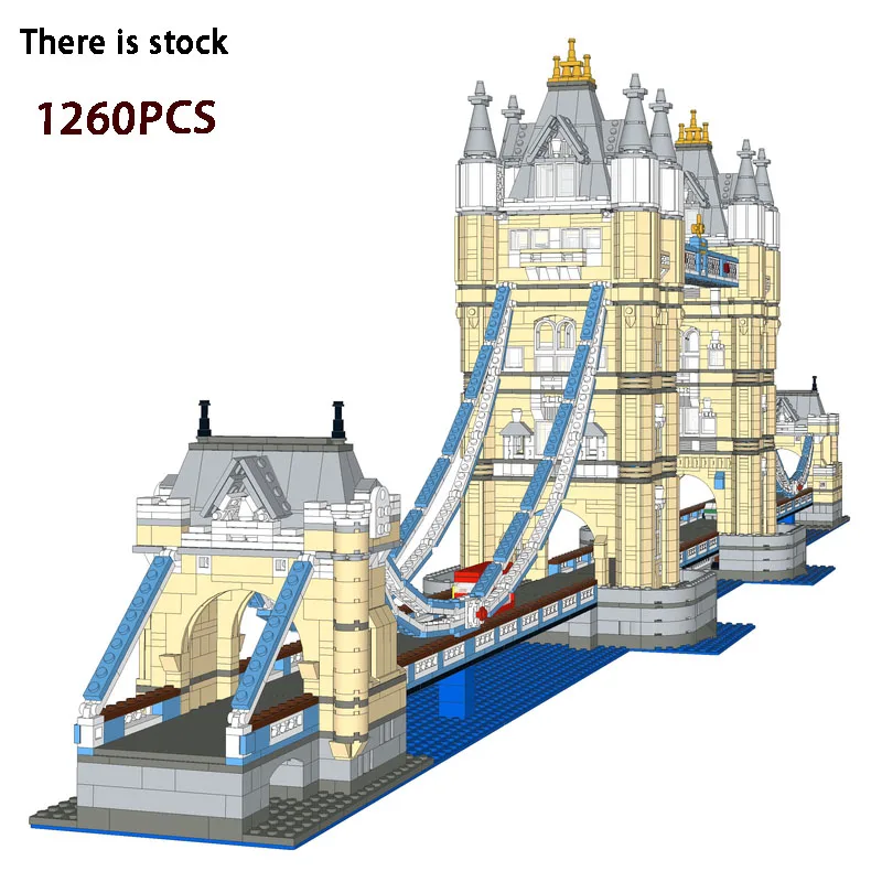 

World celebrity architecture city street view MOC-12269 Dunta Bridge Extension 1260pcs building block model children's toys