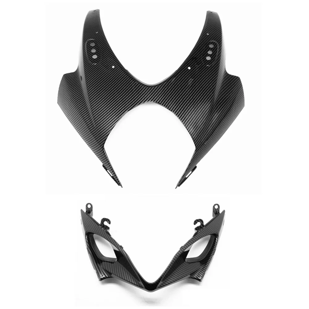 

Motorcycle Accessories Hydro Dipped Carbon Fiber Finish Front Headlight Air Intake Fairing For GSXR 1000 2007 2008 K7