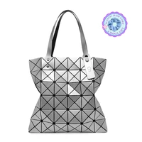 high quality fashion tote bag geometric shoulder rhombic bag japan 6 grid large tote bag handbag 2022 spring and summer designer