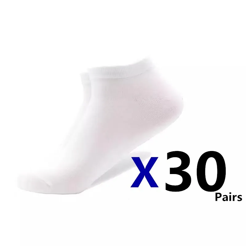 Wholesale! 30 pairs Men's Socks Boat Socks Solid Color Business Socks Shallow Mouth Breathable Soft Socks Gifts and Ankle Socks