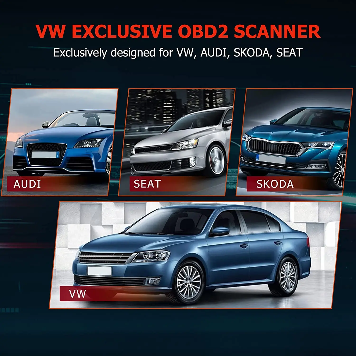 Автомобильный сканер ANCEL VD700 для всех систем OBD2 VAG VW Audi TPMS масла ABS EPB DPF TPS сброс