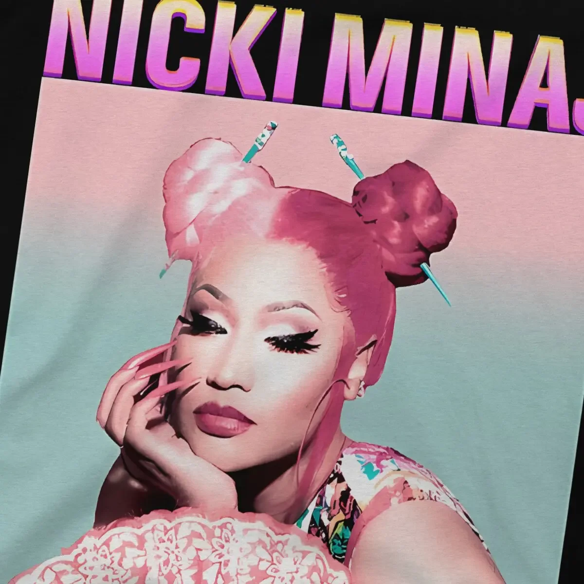 Новейшая футболка Nicki Minaj для мужчин базовая с круглым вырезом Y2K в стиле хип-хоп