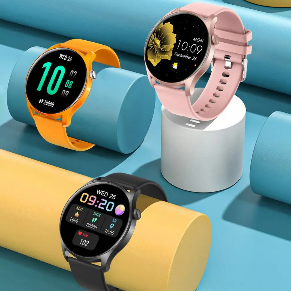 

KC08 2022 Smart Watch Men Fitness Tracker IP67 Waterproof Smartwatch Men 1.3-inch Round Screen For Android iOS