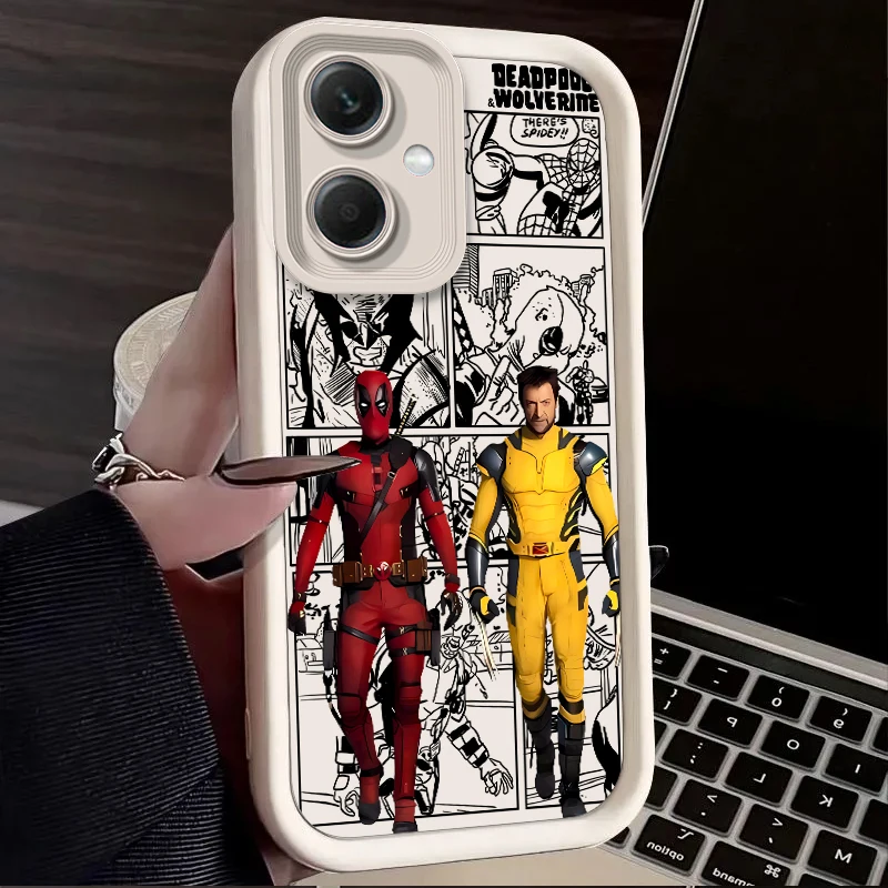 Deadpool Wolverine Phone Case for Xiaomi Redmi Note 13 12 Pro Plus 4G 5G 13C 12C Turbo 11 11S 10 10S 9 10A 10C 9C A2 A1 Cover