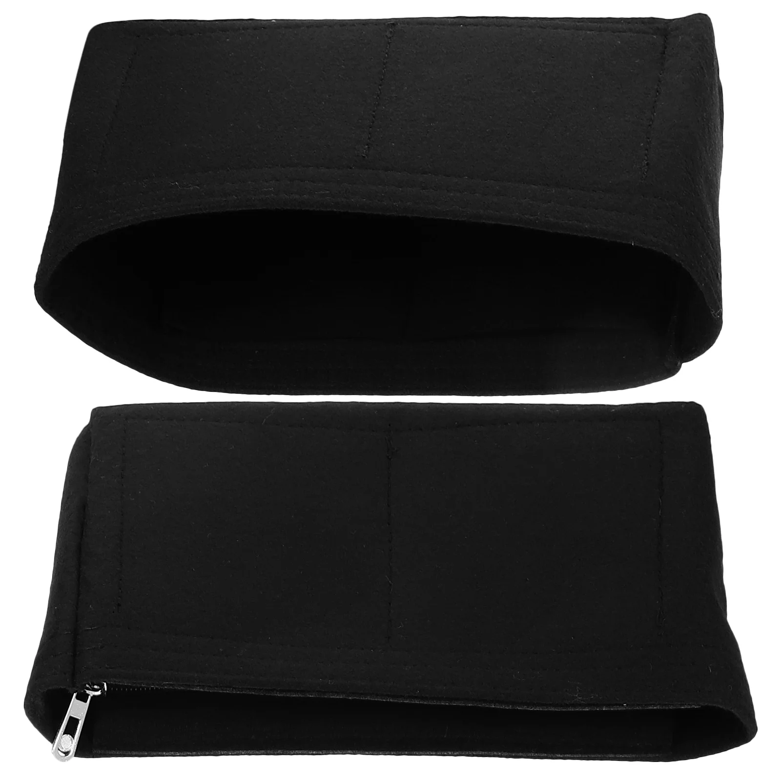 

2 Pcs Handbag Storage Organizer Tote Plug-in Going Style Purse Accessories Felt