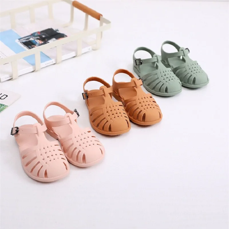 New Summer Kids Sandals Breathable Baby Girls Sandals Cute Flats Child Soft Candy Shoes Non-slip Roman Comfortable Beach Shoes enlarge